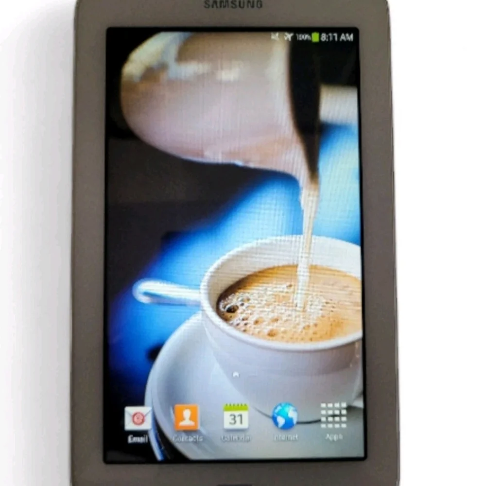 Samsung Galaxy Tab 3/SM-T110/8GB/Wi-Fi Only/7inches/White/Works/Screen Unlocked.